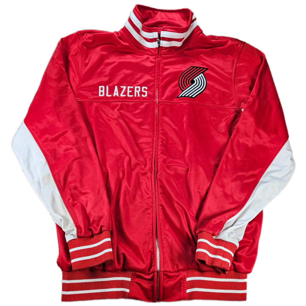 Men's Portland Trailblazers Full Zip Track Jacket G-III Sports NBA Red Large